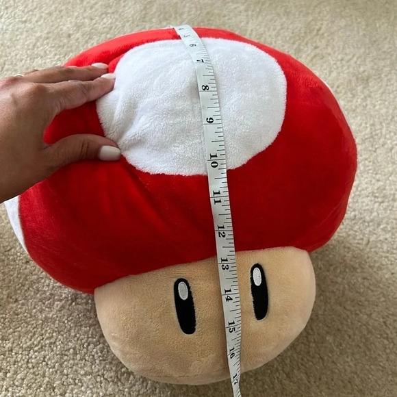 Super Mario Oversized Stuffed Mario Mushroom Plush Toy Pillow - Picture 5 of 5